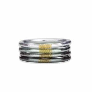 NEW BUDHAGIRL all weather bangles - set of 4 in moon